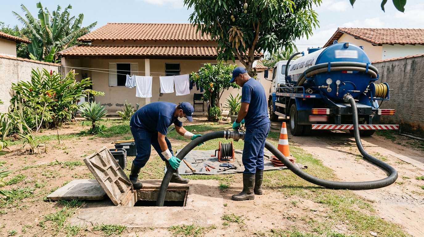Limpeza de fossa séptica em Jundiaí-SP
